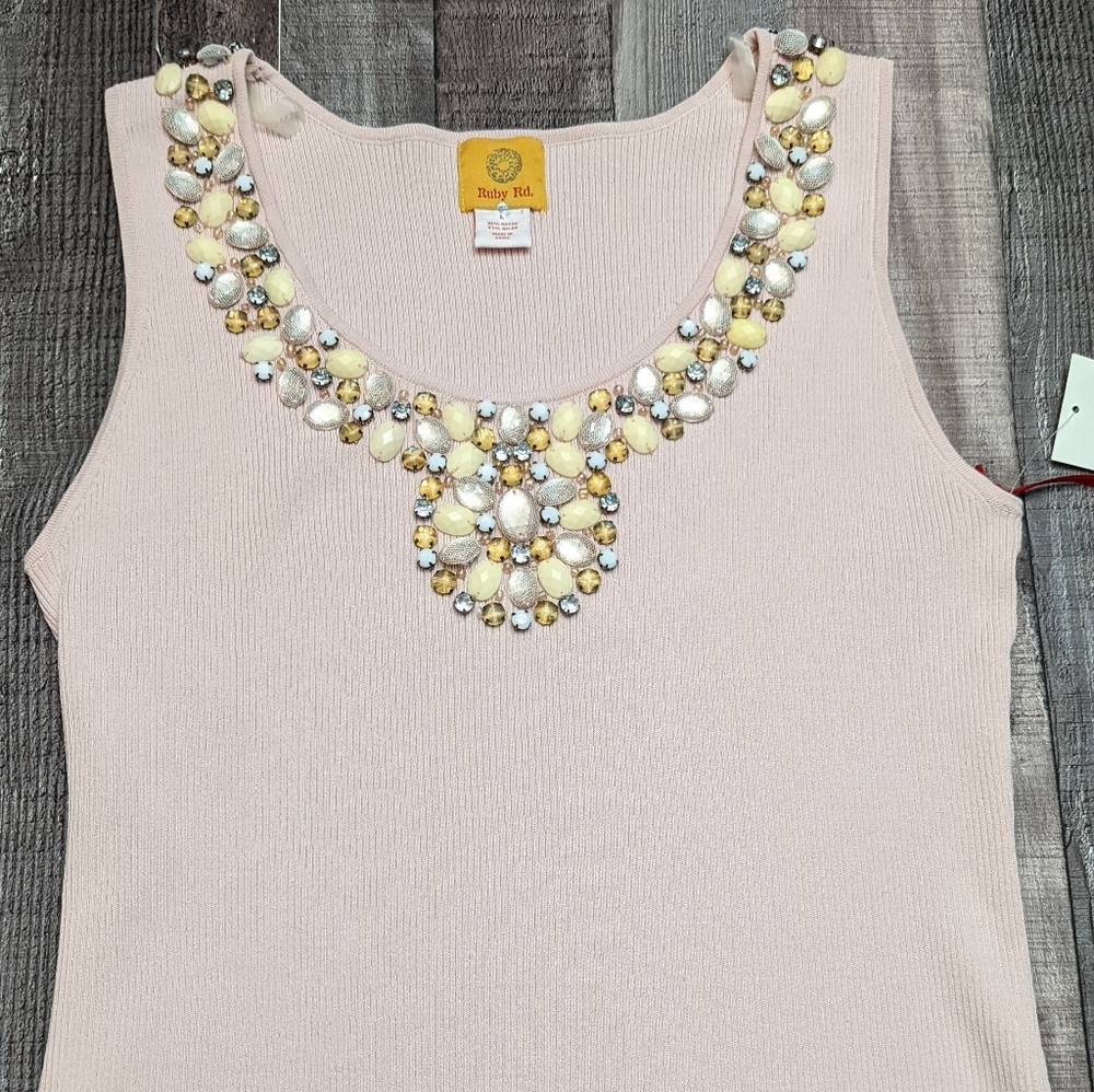 Ruby Rd. Beaded blouse - Picture 8 of 16